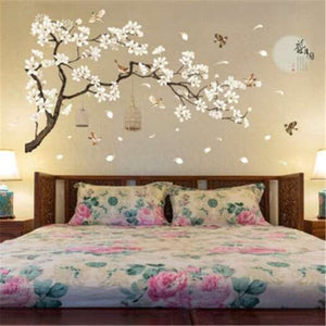 Wall Stickers Big Size Tree Birds Flower Home Decor Wallpapers Diy Vinyl