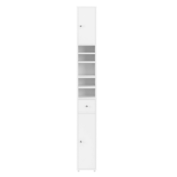 Cabinets & Cupboards White Tall Bathroom Cabinet High Storage