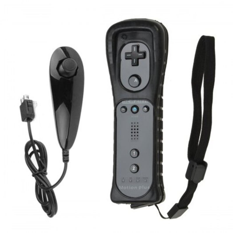 Controllers & Attachments Wii Remote Nunchuk Controller Black