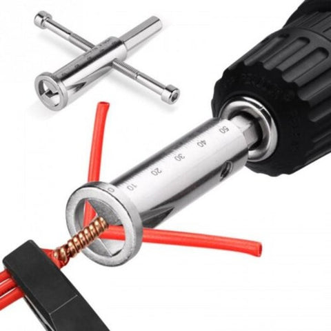 Wire & Cable Connectors Wire Twisting Tool Wires Stripper Cable Connector Power Drill Driver Silver