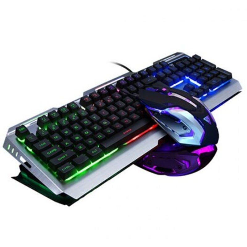 Keyboard & Mouse Bundles Rgb Laptop Gaming Plug Play Set With Backlight Keyboard Mouse