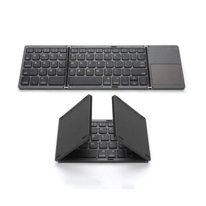 Keyboards & Keypads Computer Keyboards Wireless Bluetooth Folding Mini Foldable Portable Bt With Touchpad Rechargeable Li Ion Battery