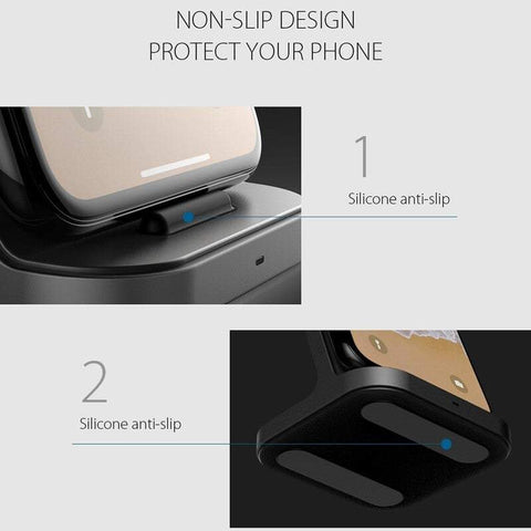 Wireless Charger 2 In 1 Fast For Mobile Phone Charging Vertical Desktop Stand