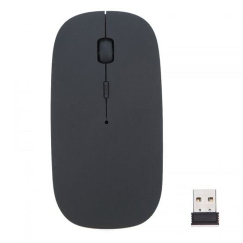 Mice, Trackballs & Touchpads Wireless Mouse 2.4G Receiver Super Slim Black