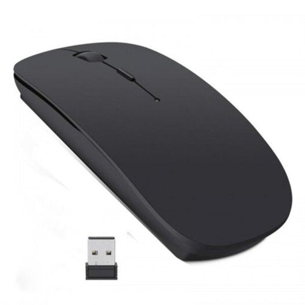 Mice, Trackballs & Touchpads Wireless Mouse 2.4G Receiver Super Slim Black