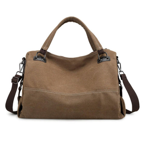 Women's Bags & Handbags Women Casual Canvas Tote Handbags Vintage Shoulder Bag Coffee Colour