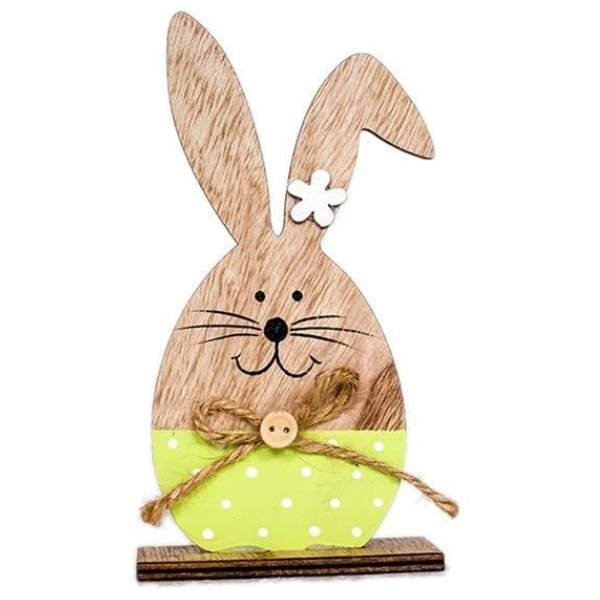 Wooden Easter Bunnies Rabbit Decorations Desktop Ornaments