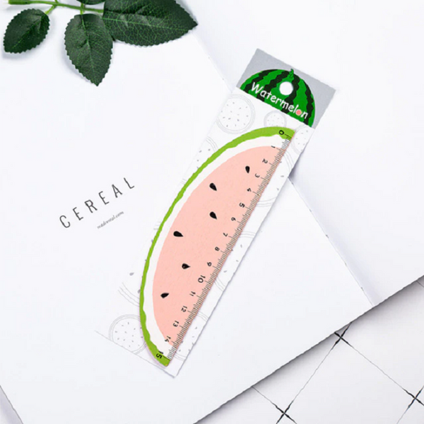 Cute Kawaii Wooden Straight Ruler Creative Fruit School Office Supply Novelty