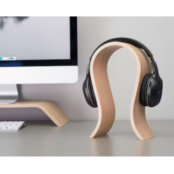 Wooden Headphone Stand Desk Accessories