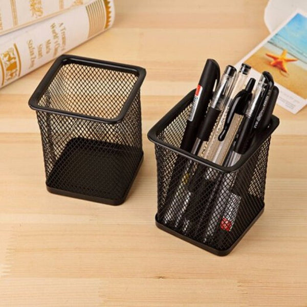 Pen Pencil Holder Container Organizer For Office School Black A