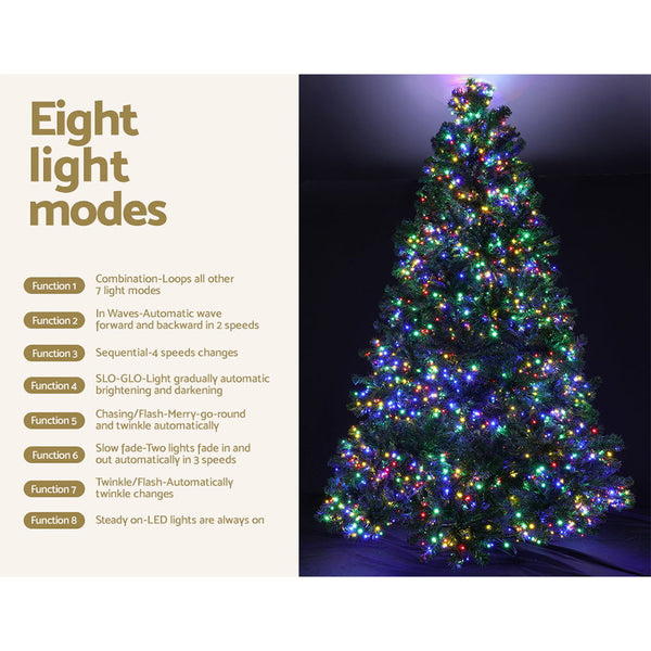 Seasonal Decorations Jingle Jollys Christmas Tree 2.1M Xmas 2800 Led Lights Modes Multi Colour