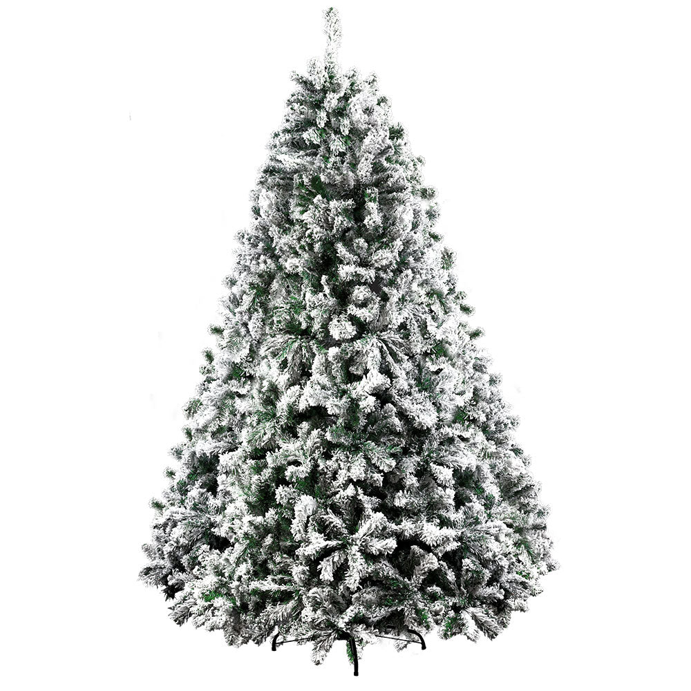 Seasonal Decorations Jingle Jollys Christmas Tree 2.4M Xmas Trees Decorations Snowy 1500 Tips