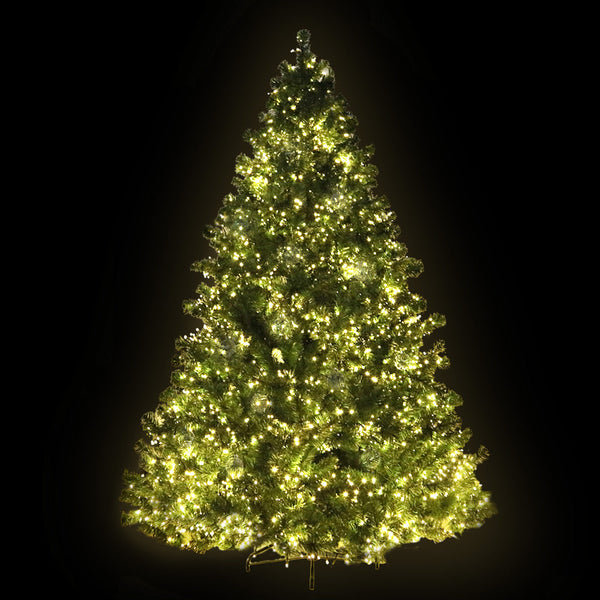 Seasonal Decorations Jingle Jollys Christmas Tree 2.4M Xmas 3190 Led Lights 8 Modes Warm White