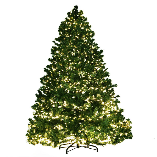 Seasonal Decorations Jingle Jollys Christmas Tree 2.4M Xmas 3190 Led Lights 8 Modes Warm White