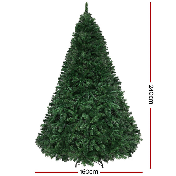 Seasonal Decorations Jingle Jollys Christmas Tree 2.4M Xmas With 3190 Led Lights Multi Colour