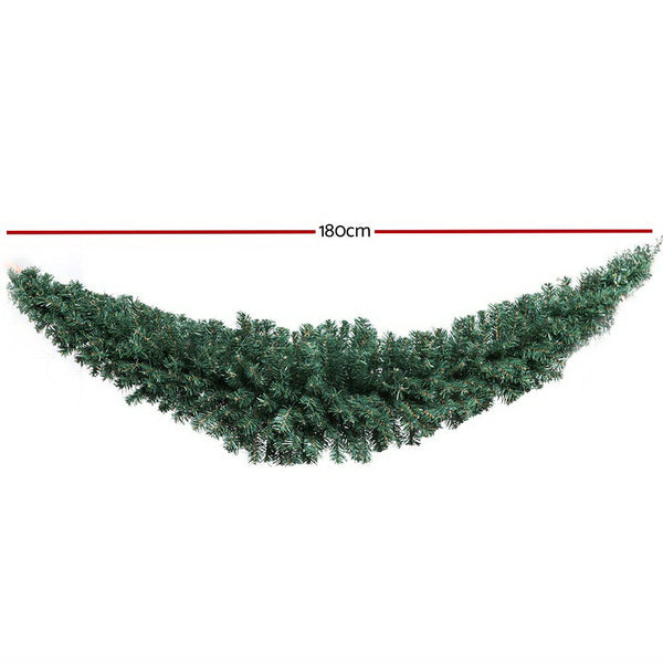 Seasonal Decorations Jingle Jollys Christmas Garland 1.8M Xmas Tree Decoration Green