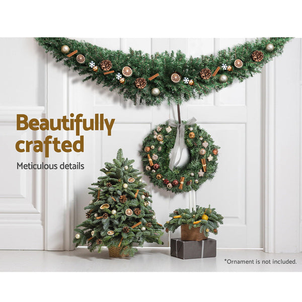 Seasonal Decorations Jingle Jollys Christmas Garland 1.8M Xmas Tree Decoration Green