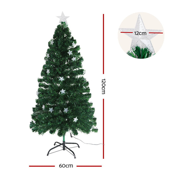 Seasonal Decorations Jingle Jollys Christmas Tree 1.2M Led Xmas Trees With Lights Multi Colour