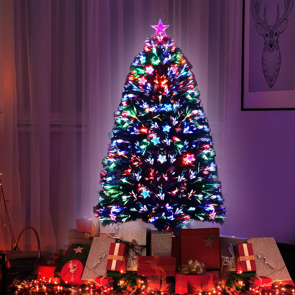 Seasonal Decorations Jingle Jollys Christmas Tree 1.2M Led Xmas Trees With Lights Multi Colour