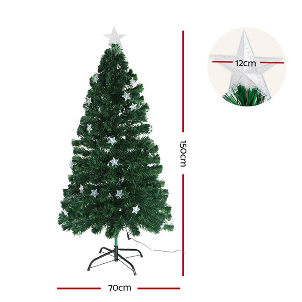 Seasonal Decorations Jingle Jollys Christmas Tree 1.5M Led Xmas Trees With Lights Multi Colour