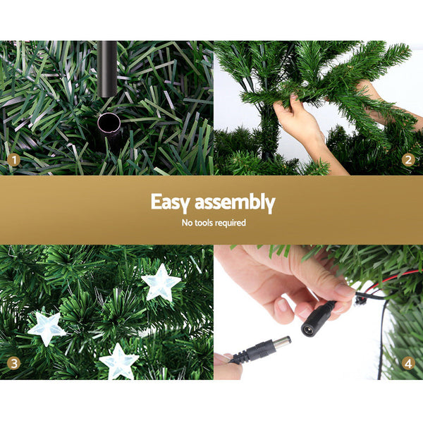 Seasonal Decorations Jingle Jollys Christmas Tree 1.5M Led Xmas Trees With Lights Multi Colour