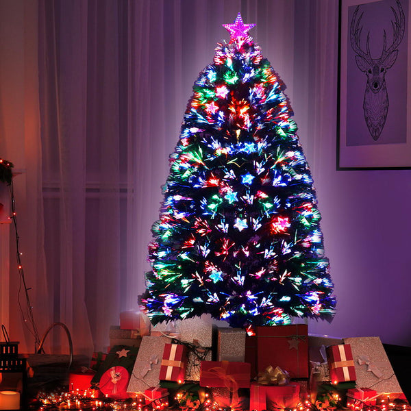 Seasonal Decorations Jingle Jollys Christmas Tree 1.5M Led Xmas Trees With Lights Multi Colour