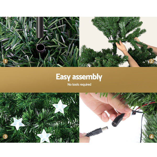 Seasonal Decorations Jingle Jollys Christmas Tree 1.8M Led Xmas Trees With Lights Multi Colour