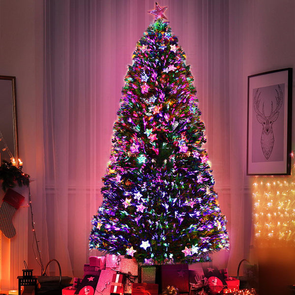 Seasonal Decorations Jingle Jollys Christmas Tree 1.8M Led Xmas Trees With Lights Multi Colour