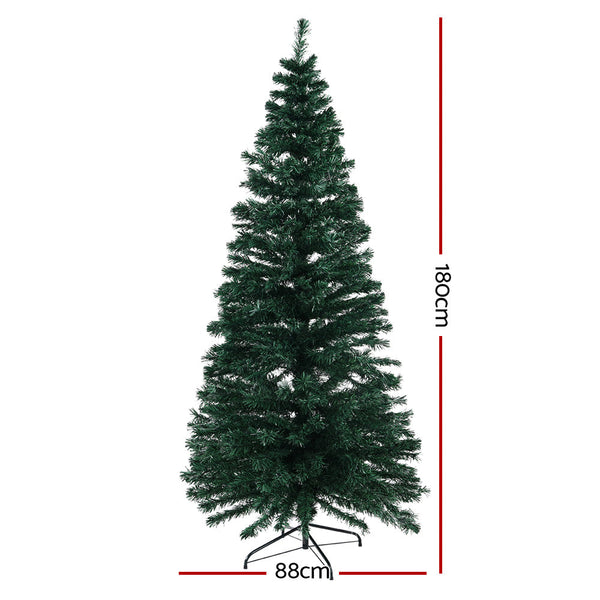 Seasonal Decorations Jingle Jollys Christmas Tree 1.8M Led Xmas Trees Optic Fibre Multi Colour