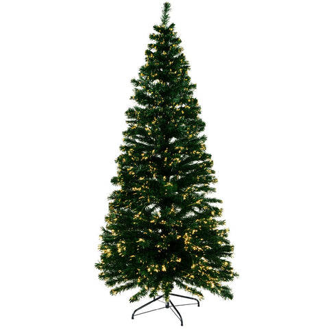 Seasonal Decorations Jingle Jollys Christmas Tree 1.8M Led Xmas Trees Optic Fibre Warm White