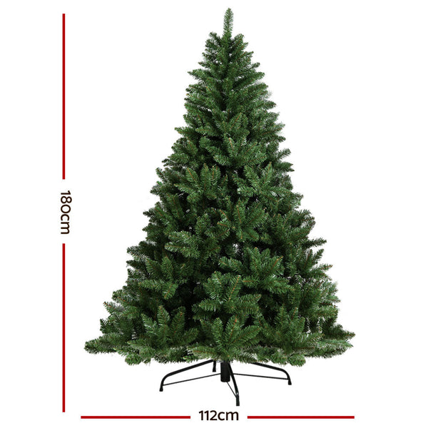 Seasonal Decorations Jingle Jollys Christmas Tree 1.8M Xmas Trees Green Decorations 800 Tips