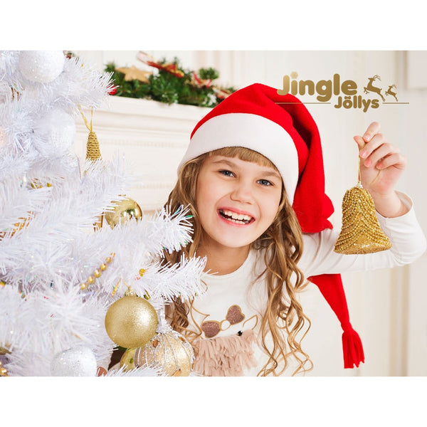 Seasonal Decorations Jingle Jollys Christmas Tree 2.1M Xmas Trees Decorations White 1000 Tips