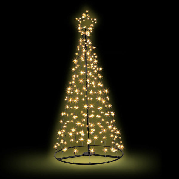 Seasonal Decorations Jingle Jollys Christmas Tree 2.1M 264 Led Xmas Trees Solar Power Warm White