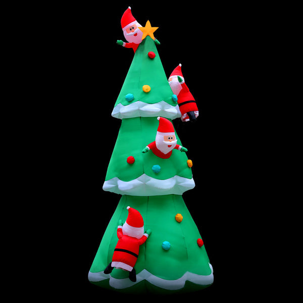 Seasonal Decorations Jingle Jollys Christmas Inflatable Santa Tree 5M Outdoor Xmas Decorations Lights