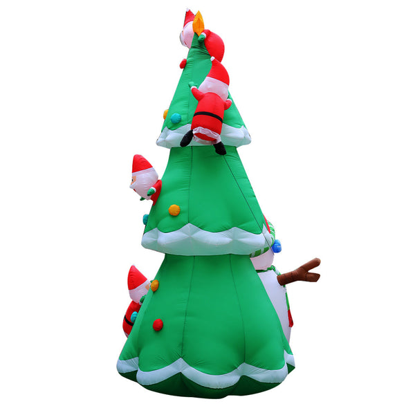 Seasonal Decorations Jingle Jollys Christmas Inflatable Santa Tree 5M Outdoor Xmas Decorations Lights