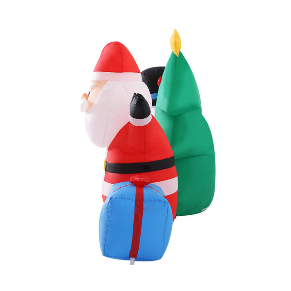 Seasonal Decorations Jingle Jollys Christmas Inflatable Tree Snowman Lights 2.7M Outdoor Decorations