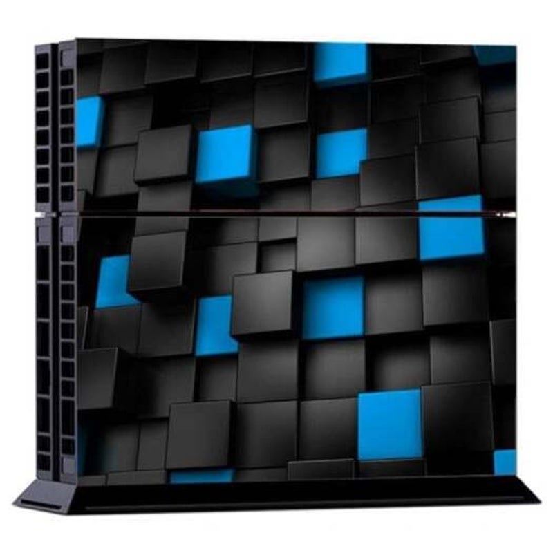 Console And Controllers Protective Sticker Cover Skin For Ps4 Black 1 Set
