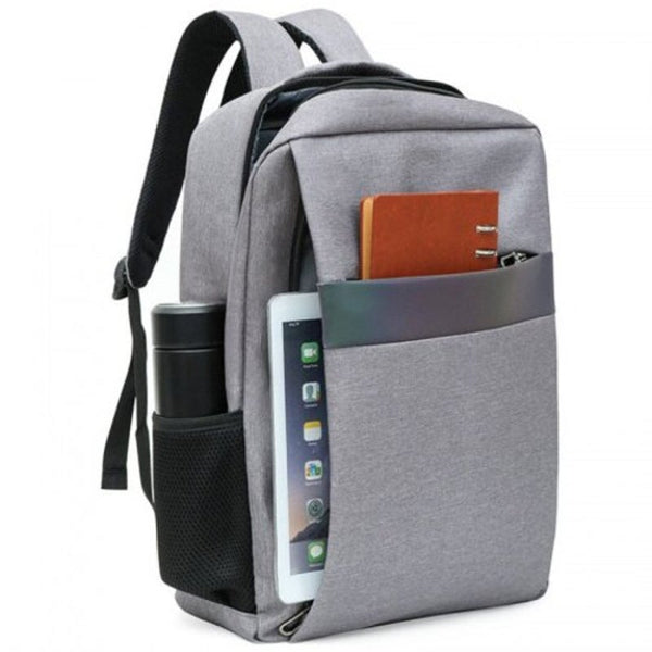 Ls989 Men Large Capacity Backpack With Usb Port Business Computer Bag Dark Gray