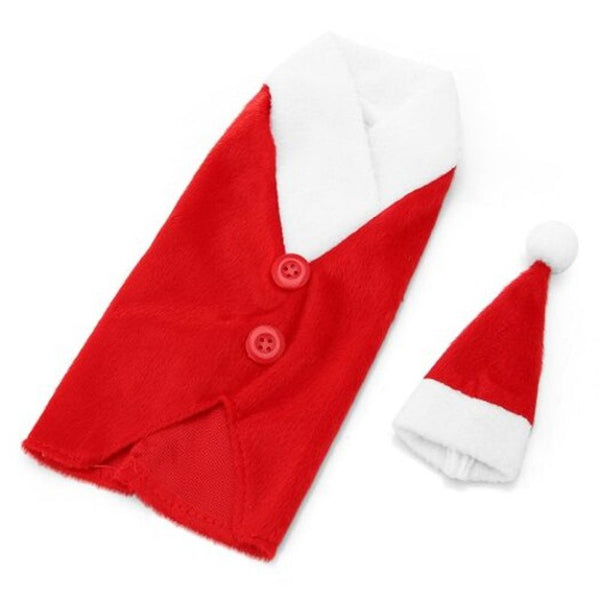 Seasonal Decorations Christmas Red Wine Bottle Bag Cover Bags Dinner Table Home Decoration