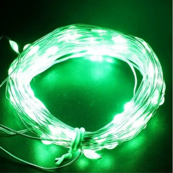 Usb 10M Waterproof Green Light Silver Wire Diy String