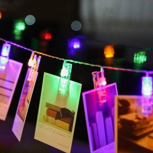 String Lights 2 4M Led Photo Clip Usb Interface Fairy Twinkle Dc5v Multi Meters 20Pcs