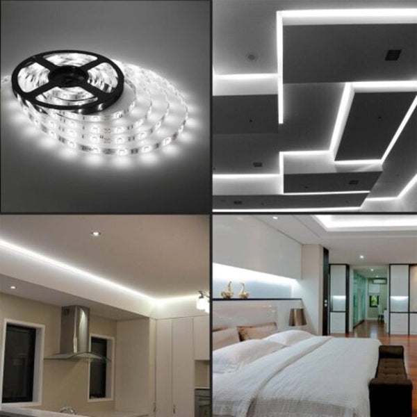 String Lights 5M 2835 Led Light Strip No Waterproof Diy Christmas Holiday Indoor Party 12V Cool White