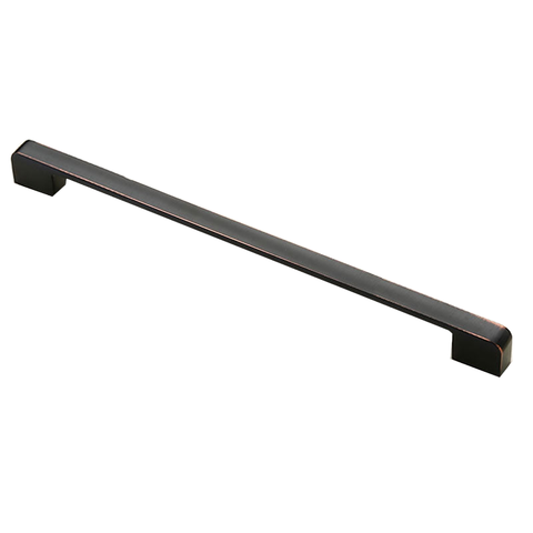Zinc Kitchen Cabinet Handles Drawer Bar Pull Black+Copper Color Hole To Size 320Mm
